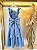 Vestido Infantil Longo Azul Luxo Daminhas Formaturas - Imagem 8