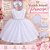 Vestido Infantil Branco Peito Strass Voal Cinto de Pérolas - Imagem 7