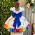 Vestido Infantil Aquarela Branco Formatura ABC Festa - Imagem 3