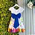 Vestido Infantil Aquarela Branco Formatura ABC Festa - Imagem 5