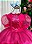 Fantasia Princesa Infantil Pink Contos de Fadas Luxo Longa Festas Aniversário - Imagem 3