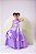 Fantasia Princesa Infantil Lilas Contos de Fadas Luxo Longa Festas Aniversário - Imagem 2