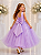 Vestido Infantil Longo Lilás Formatura Daminha Festas Luxo - Imagem 7