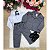 Conjunto Social Infantil Terno Cinza Grafite Kit completo - Imagem 3