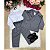 Conjunto Social Infantil Terno Cinza Grafite Kit completo - Imagem 4