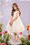Vestido Infantil Luxo Festa Off White com Glitter e Pérolas - Imagem 1
