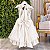 Vestido Infantil Luxo Festa Off White com Glitter e Pérolas - Imagem 6