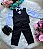 Conjunto Infantil Menino Social Colete Casamento Preto - Imagem 3