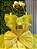Vestido Infantil Princesas Amarelo Festa Luxo Aniversário - Imagem 4