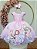 Vestido Infantil Rosa Bosque Safari Busto Strass Pérolas - Imagem 4
