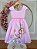 Vestido Infantil Rosa Bosque Safari Busto Strass Pérolas - Imagem 7