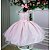 Vestido Infantil Rosa Festa Luxo Igreja - Imagem 2