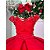 Vestido Infantil Vermelho Natalino Natal Festa Luxo Isabela - Imagem 3