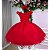 Vestido Infantil Vermelho Natalino Natal Festa Luxo Isabela - Imagem 2