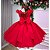 Vestido Infantil Vermelho Natalino Natal Festa Luxo Isabela - Imagem 4