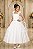 Vestido Infantil Longo Branco Formatura Casamento  Borboletas Festas - Imagem 1