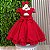 Vestido Infantil Vermelho Daminhas Festas Casamento - Imagem 3