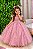 Vestido Festa Infantil Princesa Formatura Daminha Rose - Imagem 1