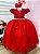 Vestido Festa Infantil Princesa Formatura Daminha Vermelho - Imagem 5
