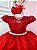 Vestido Festa Infantil Princesa Formatura Daminha Vermelho - Imagem 6