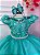 Vestido Festa Infantil Princesa Formatura Daminha Rose Verde - Imagem 5