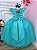 Vestido Festa Infantil Princesa Formatura Daminha Rose Verde - Imagem 2