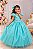 Vestido Festa Infantil Princesa Formatura Daminha Rose Verde - Imagem 1