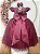 Vestido Festa Infantil Princesa Formatura Daminha Rose - Imagem 5