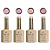 Kit 4 Topcoat Nude Real Love 15ml - Imagem 1