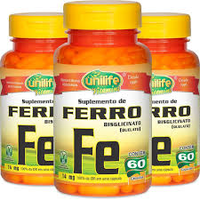 FERRO QUELATO 60M CAPS 500MG UNILIFE - Imagem 1