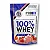 100% Whey Concentrate Refil 900g Morango - Profit - Imagem 1