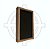 PORTA MEDALHAS 21X35 VERTICAL TABACO - Imagem 6