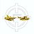 Distintivo de gola dourado Intendencia - Imagem 1