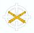 Distintivo de gola dourado Material Bélico - Imagem 2