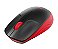 Mouse sem fio logitech m190 vermelho - Imagem 3