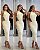 Vestido Midi Mavie - Off White - Imagem 1