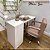 Combo Completo Kit Cadeira Nail Designer + Mesa - Estilo Meia Lua (com braços) - Imagem 1
