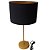 Abajur Luminária Dan Dourado e Preto - Imagem 1