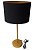 Abajur Luminária Dan Dourado e Preto - Imagem 3