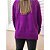 Poncho de Tricô Roxo - Imagem 5