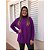 Poncho de Tricô Roxo - Imagem 3