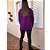 Poncho de Tricô Roxo - Imagem 4