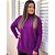 Poncho de Tricô Roxo - Imagem 1