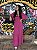 Vestido Rosa com Manga Princesa - Imagem 1