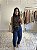 Blusa Animal Print Cora Canela - Imagem 1