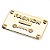 PLACA ABS FASHION 50X30MM  COR DOURADO PACOTE COM 10 PEÇAS - Imagem 3