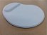 Caixa com 5 Mouse Pad Ergonômico Gota Tecido Branco Base Espuma - Imagem 1