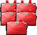 Kit 5 Capas Mochilas Bag Térmicas Delivery de Pizza - Reforçada Vermelha - Imagem 1