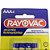 Pilhas Zinco Rayovac AAA (palito) - Cartela com 4 Pilhas - Imagem 3