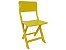 Cadeira Plástica Dobrável Pratika - Amarela - Ecomobili - Imagem 1